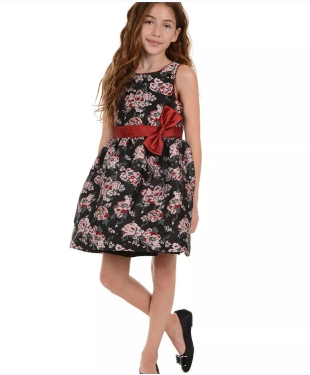 new belle badgley mischka floral formal dress size 7